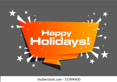Happy Holidays, Beautiful greeting card poster