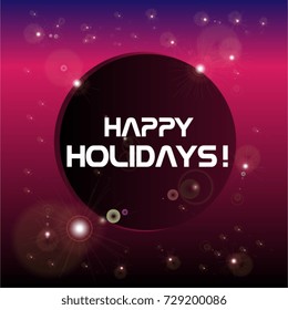 Happy Holidays, beautiful greeting card poster