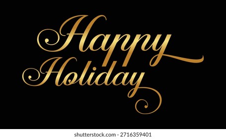 Felices fiestas caligrafía escritura Ilustración vectorial Fondo