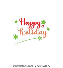 Feliz día de fiesta caligrafía | Premium Vector dibujado a mano Tipo Letras 
