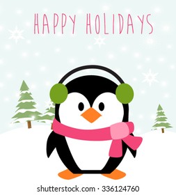 Happy holidays card
