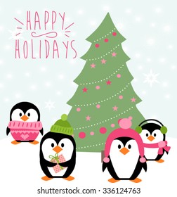 Happy holidays card