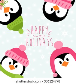 Happy holidays card