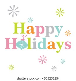 happy holidays card