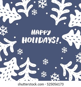 Happy Holidays card