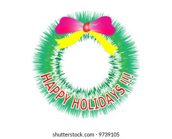 Happy holidays concept vector illustration