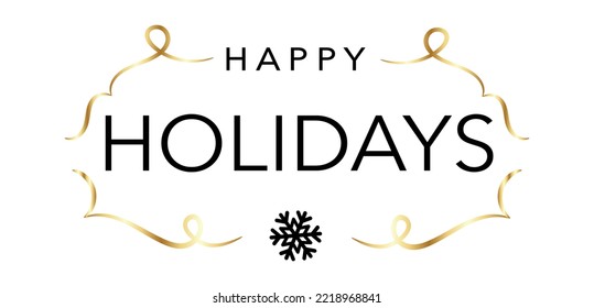 Happy Holidays Design Background Vector