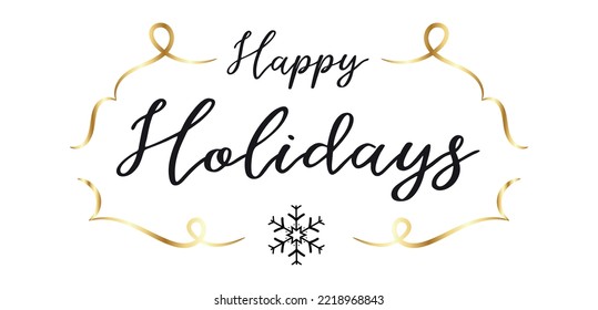 Happy Holidays Design Background Vector