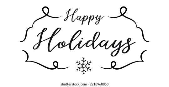 Happy Holidays Design Background Vector