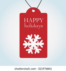 Happy Holidays Gift Label