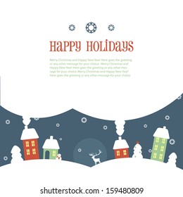 Happy Holidays greeting banner