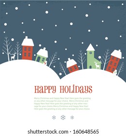 Happy Holidays greeting banner