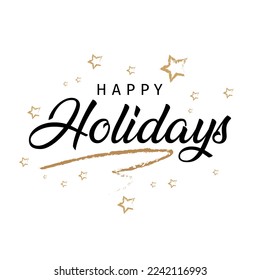 happy holidays greetings vector design