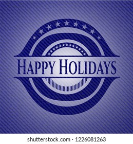 Happy Holidays jean background