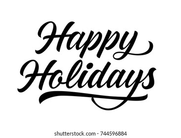 Happy Holidays Lettering