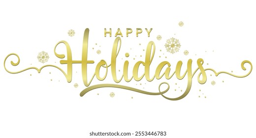 Happy holidays lettering, Happy Holidays card