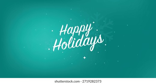 Felices fiestas de caligrafía de escritura de letras. Sofisticada tarjeta de Días festivos felices con acentos de estrellas Clásico y atemporal Días festivos felices creativos modernos
