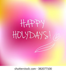 Happy Holidays logotype