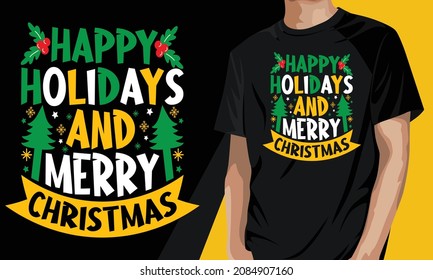 Happy holidays and merry christmas, happy xmas and happy new year