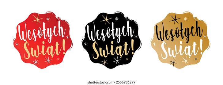 Wesołych świąt, happy holidays in Polish