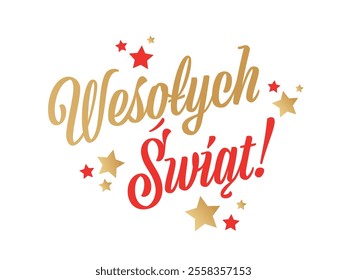 Wesołych świąt, happy holidays in Polish