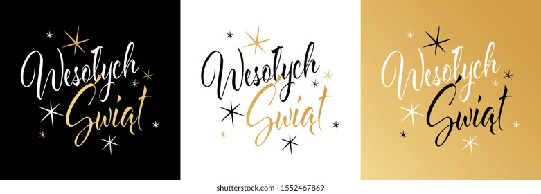 “Wesołych świąt” : Happy Holidays in Polish language