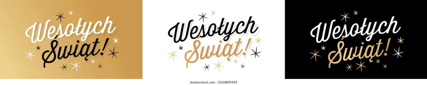 “Wesołych świąt” : Happy Holidays in Polish language