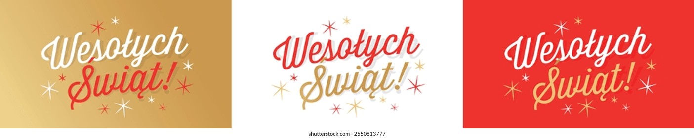 “Wesołych świąt” : Happy Holidays in Polish language