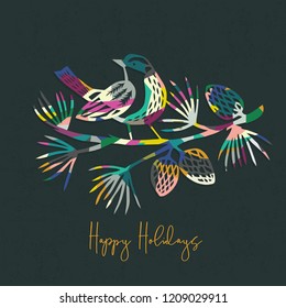 Happy Holidays. Print Design