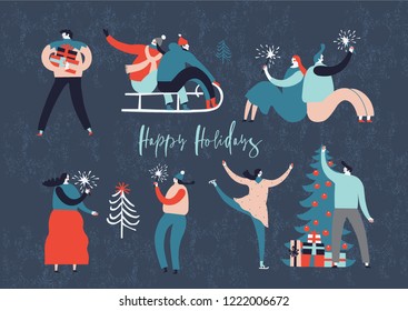 Happy Holidays. Print Design