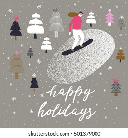 Happy Holidays. Print Design