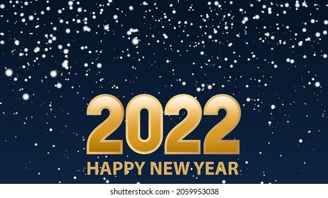 Happy Holidays and a Prosperous New Year! Vector background in EPS10 format with realistic bokeh and gold glitter.