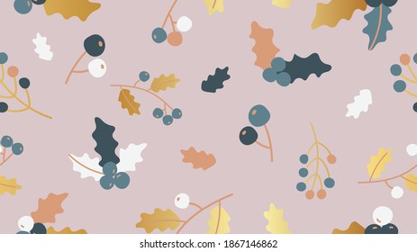 Happy Holidays Nahtlose Hintergrundmuster Vektorgrafik. Alles Gute zum neuen Jahr 2021. Happy Winter Muster Design Konzept für Stoff, Deckel, Einladungskarte, Banner, Social Media Geschichte und Post.