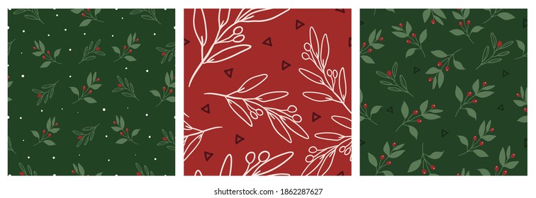 Happy Holidays Seamless pattern vector. Happy New year 2021 background. Happy Winter design concept for cover, invitation card, website banner, social media story and post.