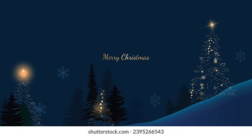 Happy Holidays, season's greetings and new year vector template with Christmas element decoration	