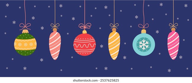 Happy Holidays, season's greetings and new year vector template cards with Christmas element decoration