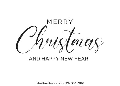 Happy Holidays Set, Holiday Text, Happy Holidays, Greeting Card, Handwritten Card, Merry Christmas Text, Happy New Year, New Year Text Set, Vector Holiday Text Isolated Illustration	