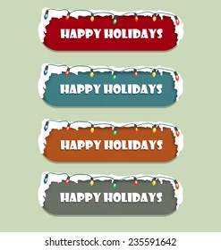 Happy Holidays Sign