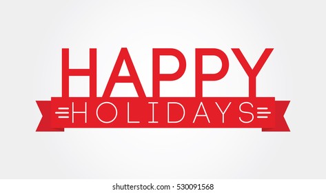 692,282 Happy holidays red text Images, Stock Photos & Vectors ...