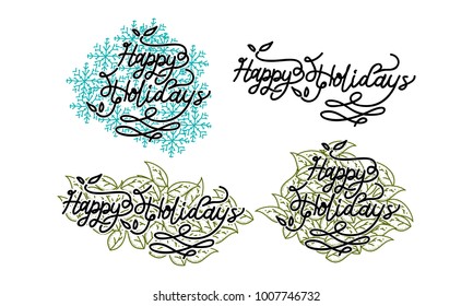 Happy Holidays Template Set