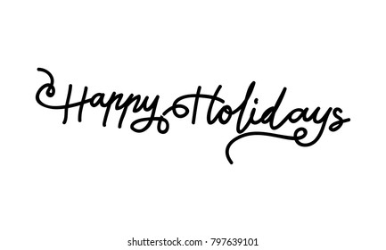 Happy Holidays Template Vector