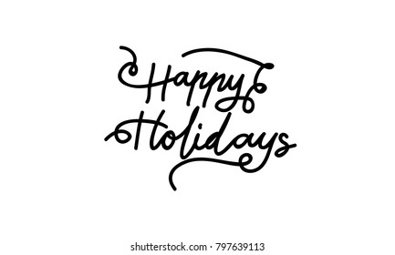 Happy Holidays Template Vector