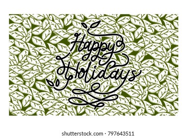 Happy Holidays Template Vector