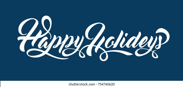 Happy Holidays text