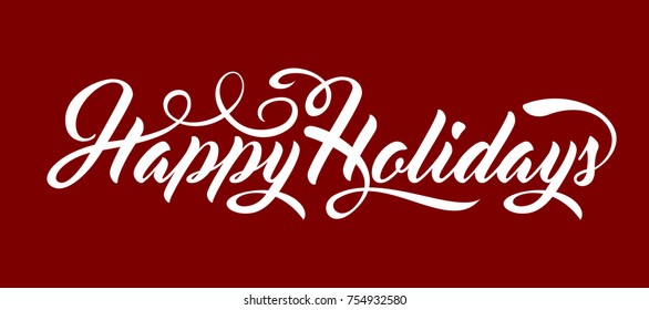 Happy Holidays text