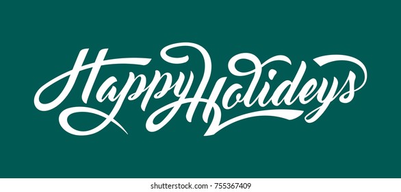 Happy Holidays text