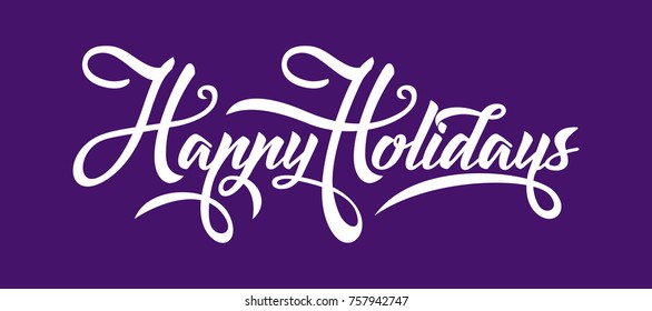 Happy Holidays text