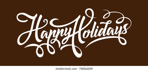 Happy Holidays text