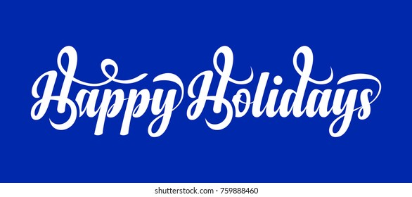Happy Holidays text