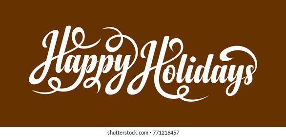 Happy Holidays text